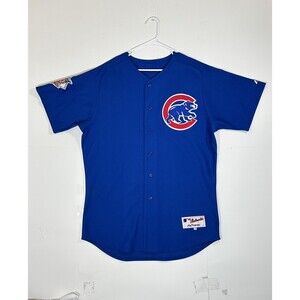 Majestic Chicago Cubs Greg Smith #16 Jersey Size 48 Authentic MLB Sewn Blue USA